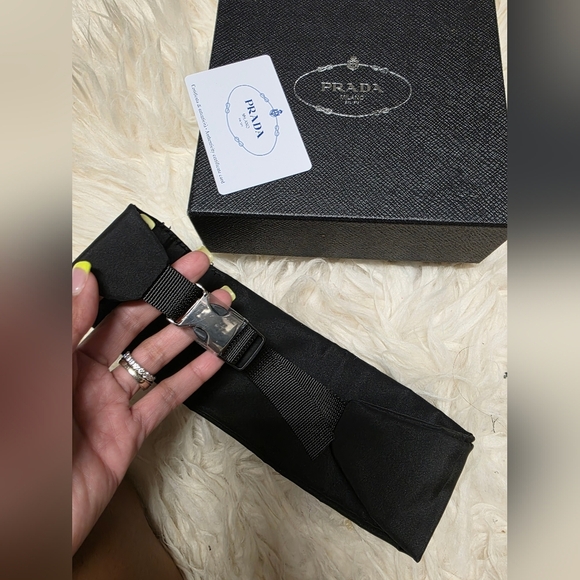 Prada Black Satin Hairband - Picture 2 of 3